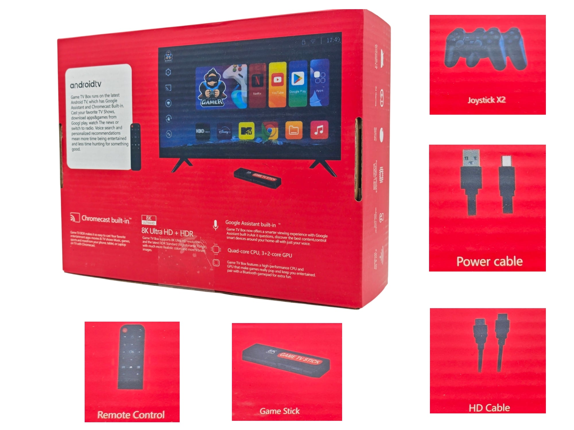 Video juego + TV Androin 8K 5g