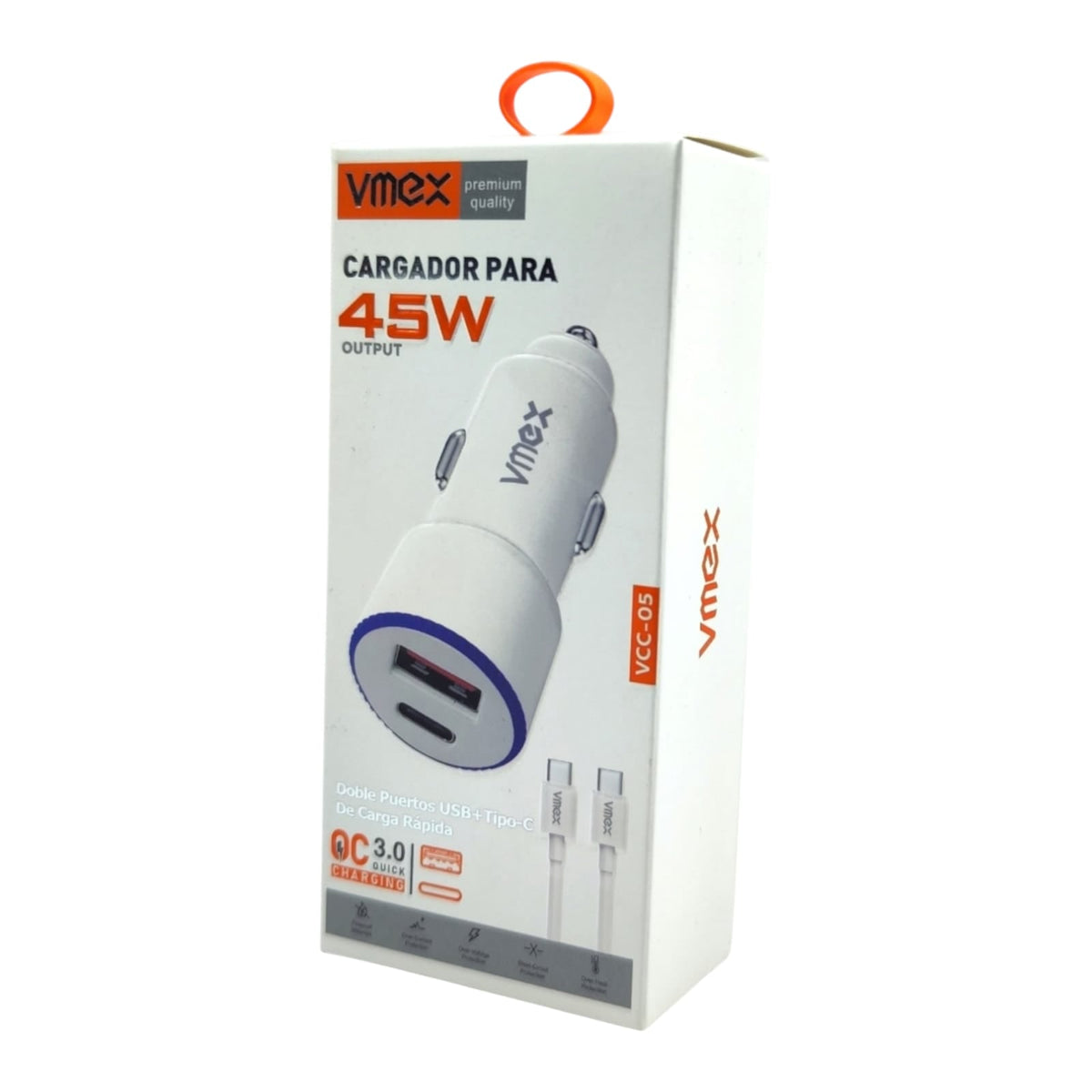 Cargador Para Carro Plug In Doble entrada  VMEX VCC-05